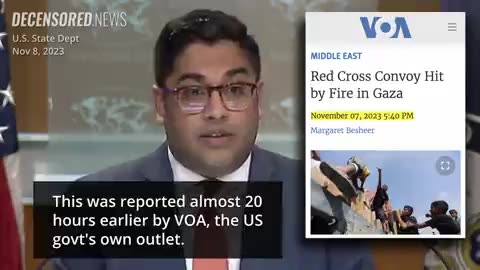 Journalist asks US about support for Gaza genocide