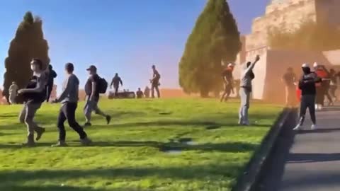 Australian Police shot the peaceful protesters.
