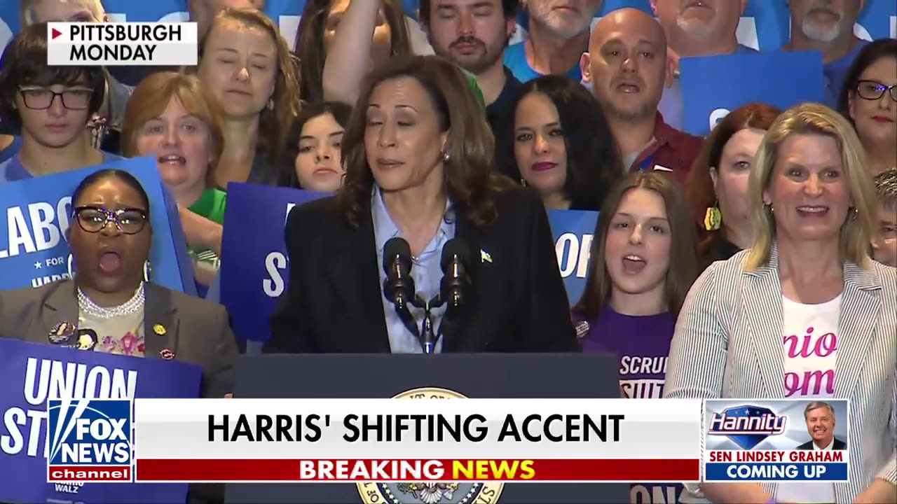 Sean Hannity Kamala Harris showed off an embarrassingly fake accent