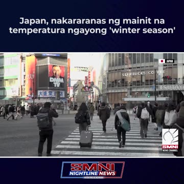 Japan, nakararanas ng mainit na temperatura ngayong 'winter season'