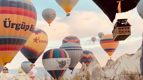Vibrant Balloon Display at the Parking Lot: A Colorful Surprise!