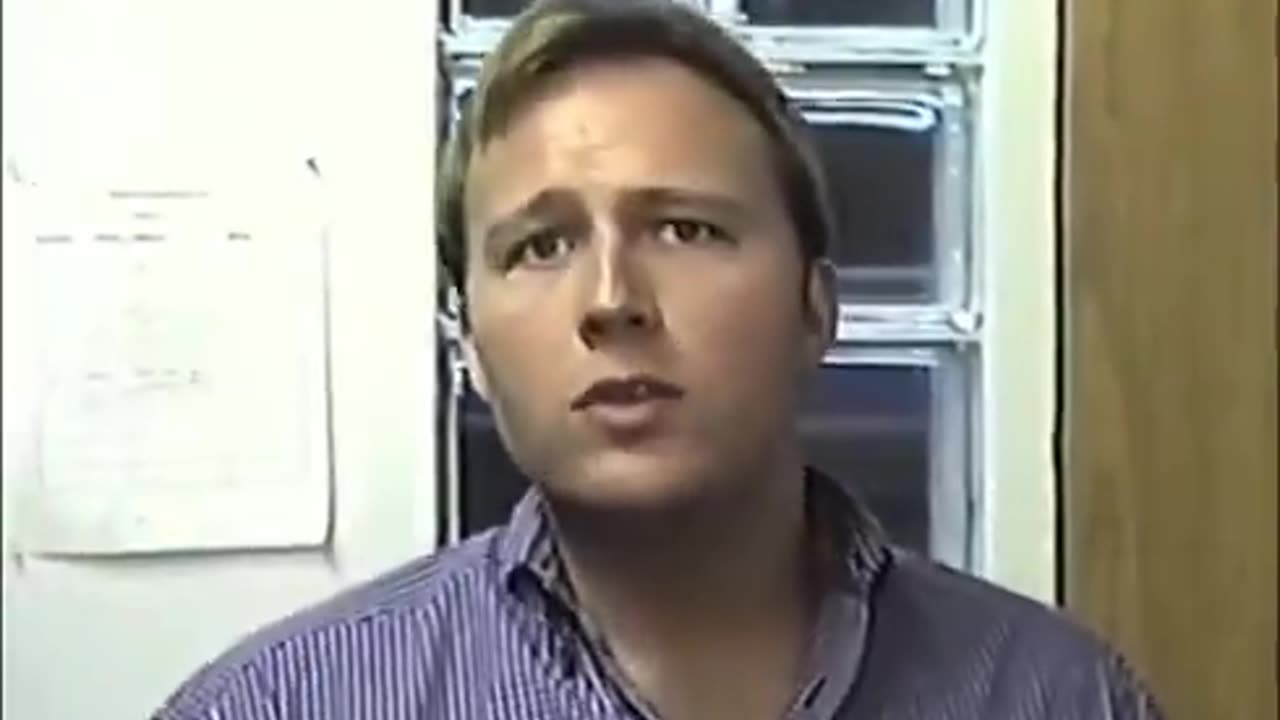 Alex Jones 1996 Banking Cabal and the Surveillance State. His early predictions resonate today.