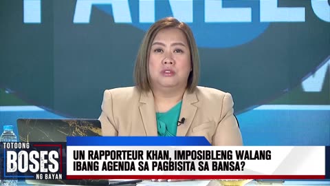 UN Special Rapporteur Irene Khan, imposibleng walang ibang agenda sa pagbisita sa Pilipinas?