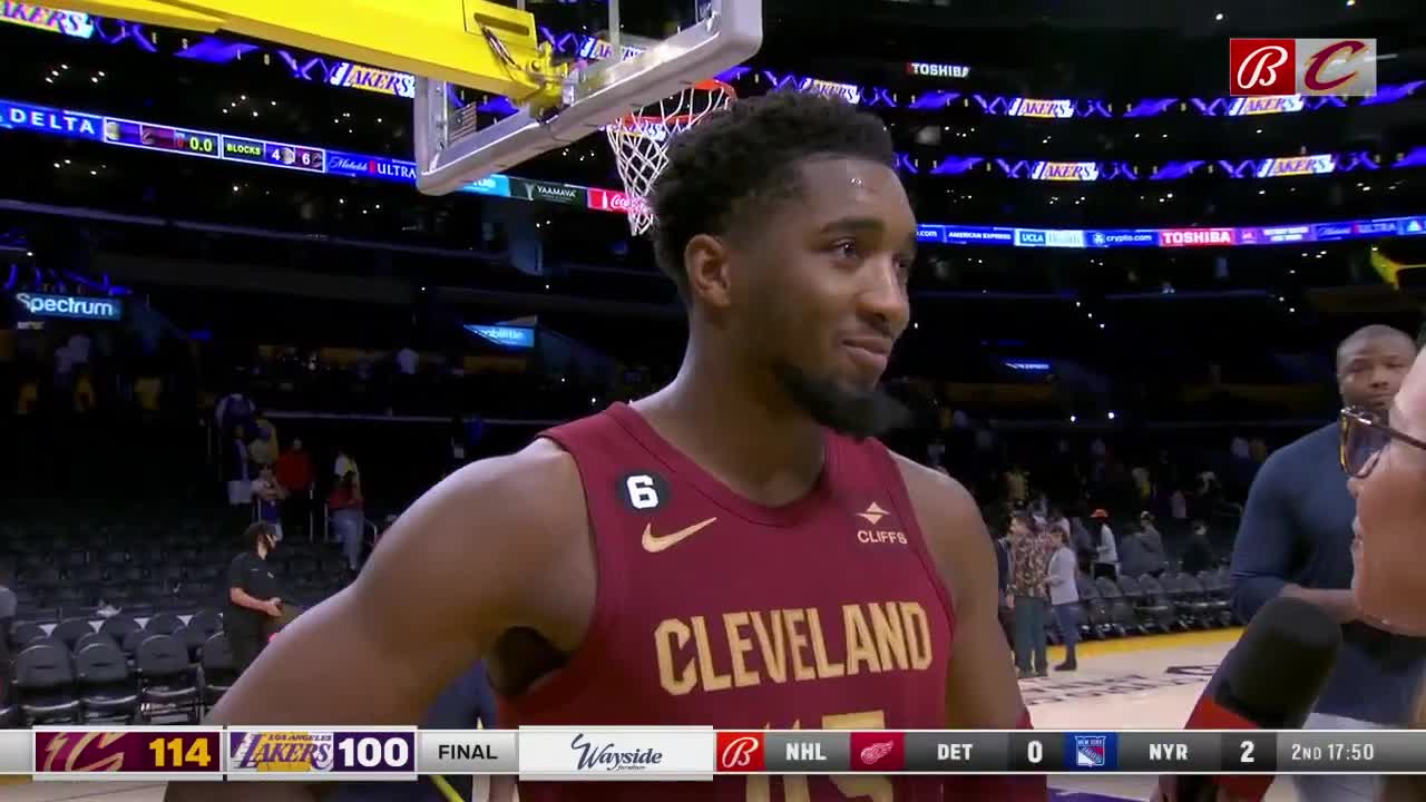 Donovan Mitchell felt the love from Cleveland Cavaliers fans in Los Angeles