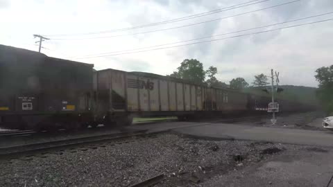 Loaded coal train