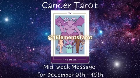 Cancer Mid-Week Message December 9th-15th