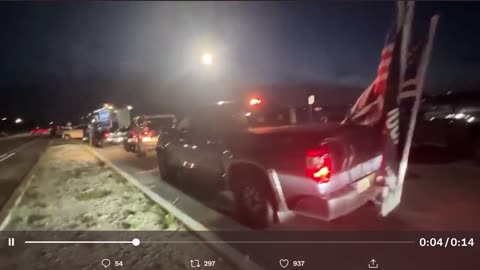 Outside Mar-A-Lago Just Moments Ago As More Patriots Gather In Support Of Trump