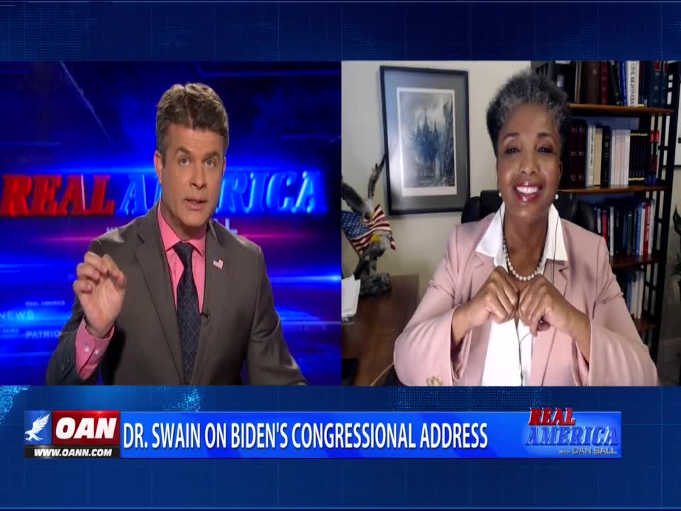 Dr. Carol Swain Discusses Biden's Speech on OANN - Real America W/Dan Ball