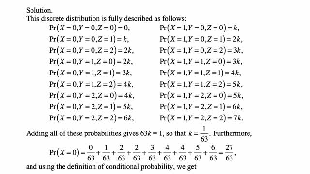 Exam P exercise for March 7, 2021