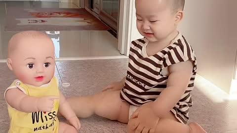 The cutest baby this kid is so tough that he bullies his brother every day