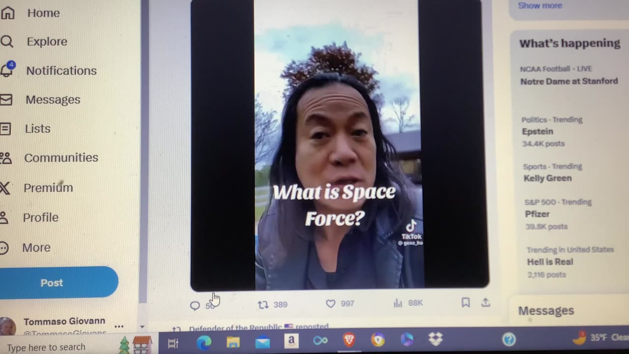 Gene Ho trust, space force they have everything, it’s genius