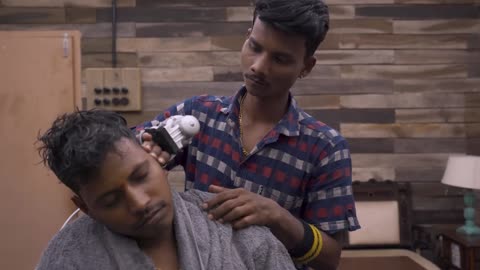 Master Cracker Intense Vibrator Head Massage and Ear Cleaning _ Indian Massage