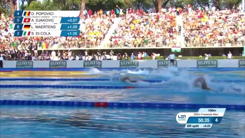 (WJR) David Popovici 🇷🇴 1_42.97 __ 200m Freestyle Final __ European Champs 2022