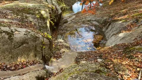 Serene late fall mountain in Korea
