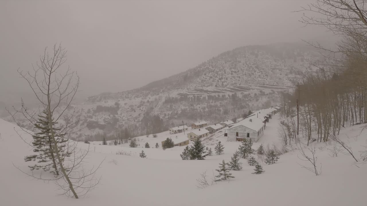 hiking through abandoned ghost town