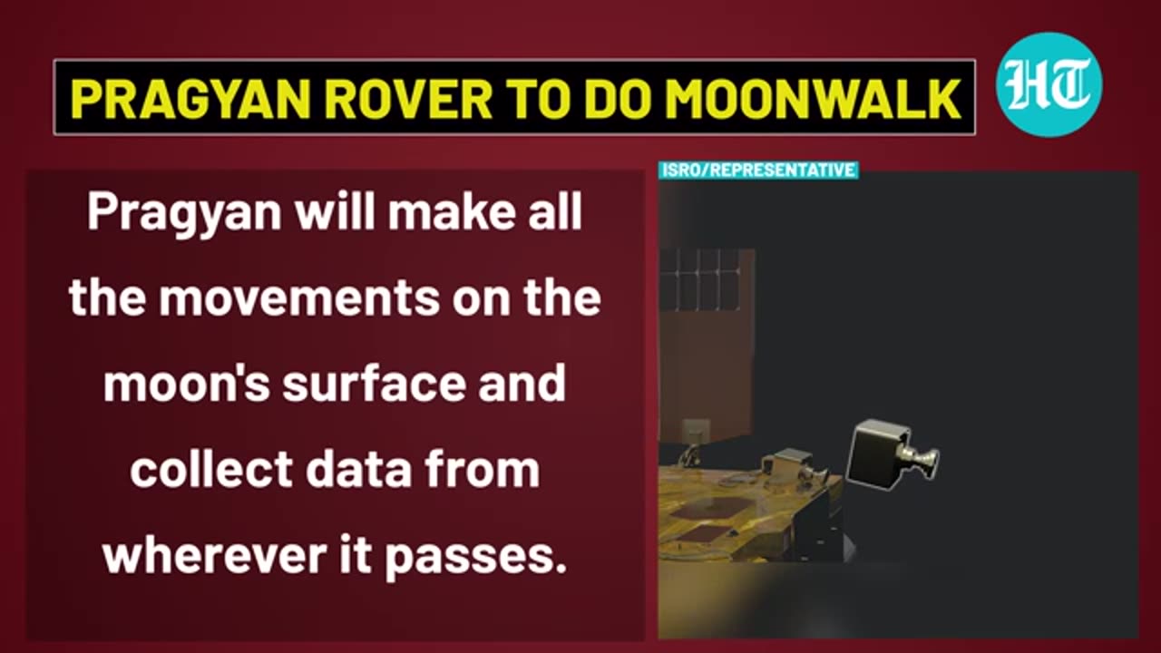 Chandrayaan 3 - Pragyan sets for historic Moonwalk [India Today ]
