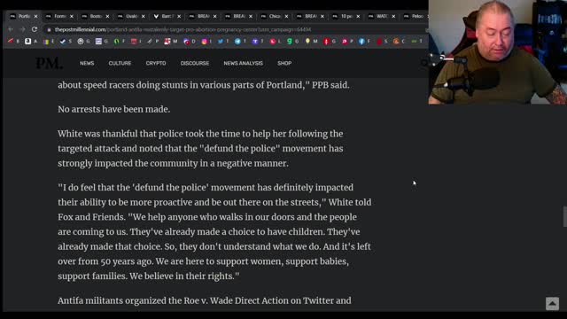 Portland Antifa group attack a abortion clinc