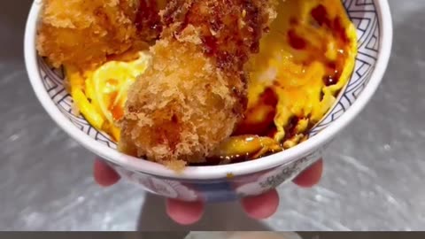 super-thick shrimp cutlet 🦐🍚