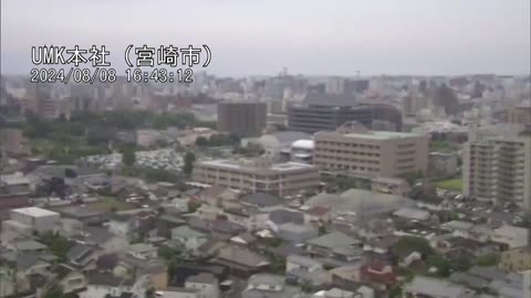 Asi fue el terremoto de Japón 7.1 M 08/08/ 2024