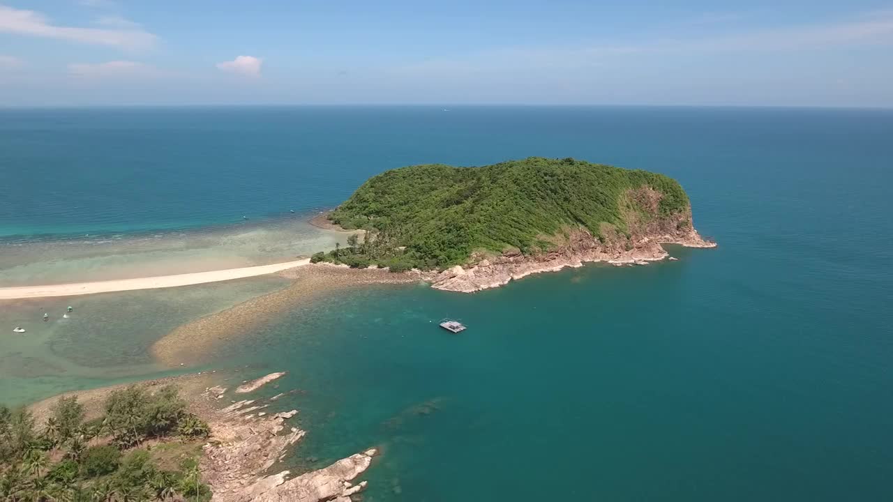 Tropical island near the seashore