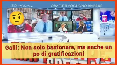 Galli: "Non solo bastonare, anche un po' di gratificazioni"