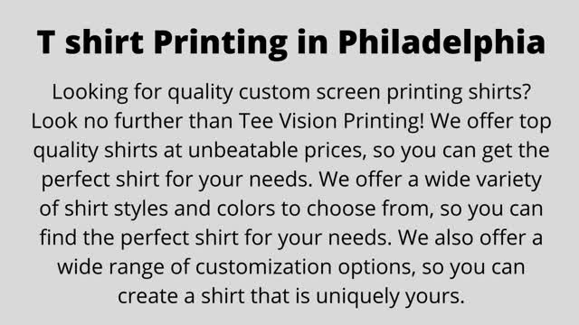 Personalized tshirts Philadelphia