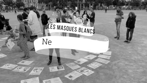 Les Masques Blancs Lyon Die Dead et Pique Nique Bellecour 18 Août