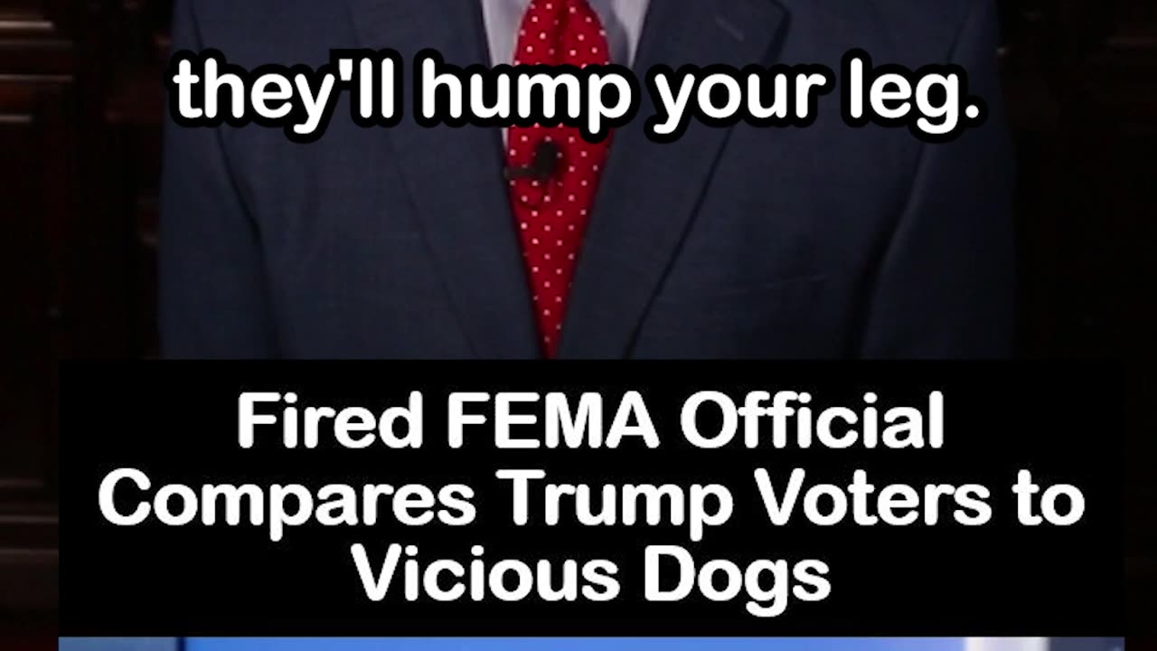 Fired FEMA Manager Compares Trump Voters to Vicious Dogs