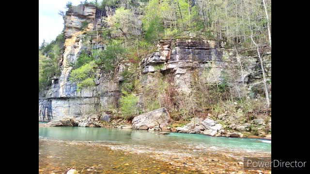 Arriving to the campground in Arkansas