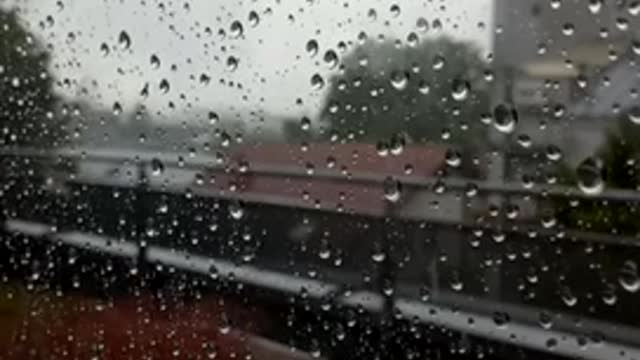 Raining on the windows vertical