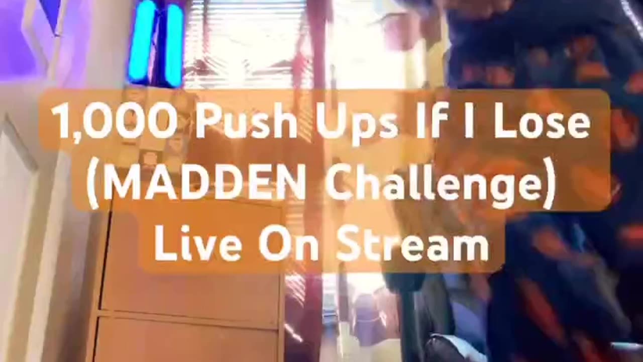 1,000 Push Ups If I Lose (MADDEN Challenge) Live On Stream