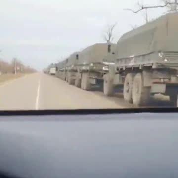 The Size of the Russian Military Convoy Just Outside of Kiev