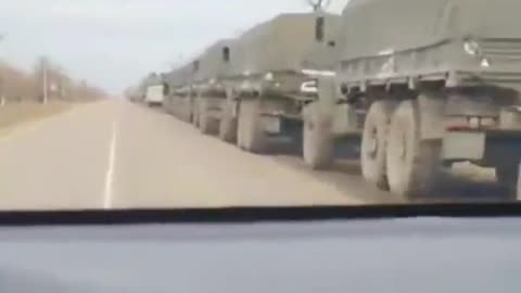 The Size of the Russian Military Convoy Just Outside of Kiev