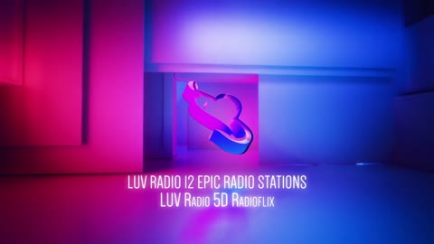 Neon Mystery Logo Reveal promo LUV Radio 5D Radioflix 12 epic int'l radio stations