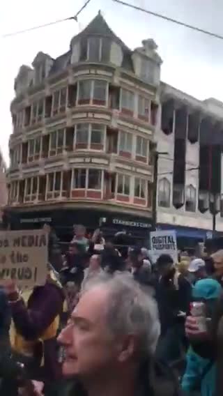 Manchester UK BBC Protest 15 May 2021