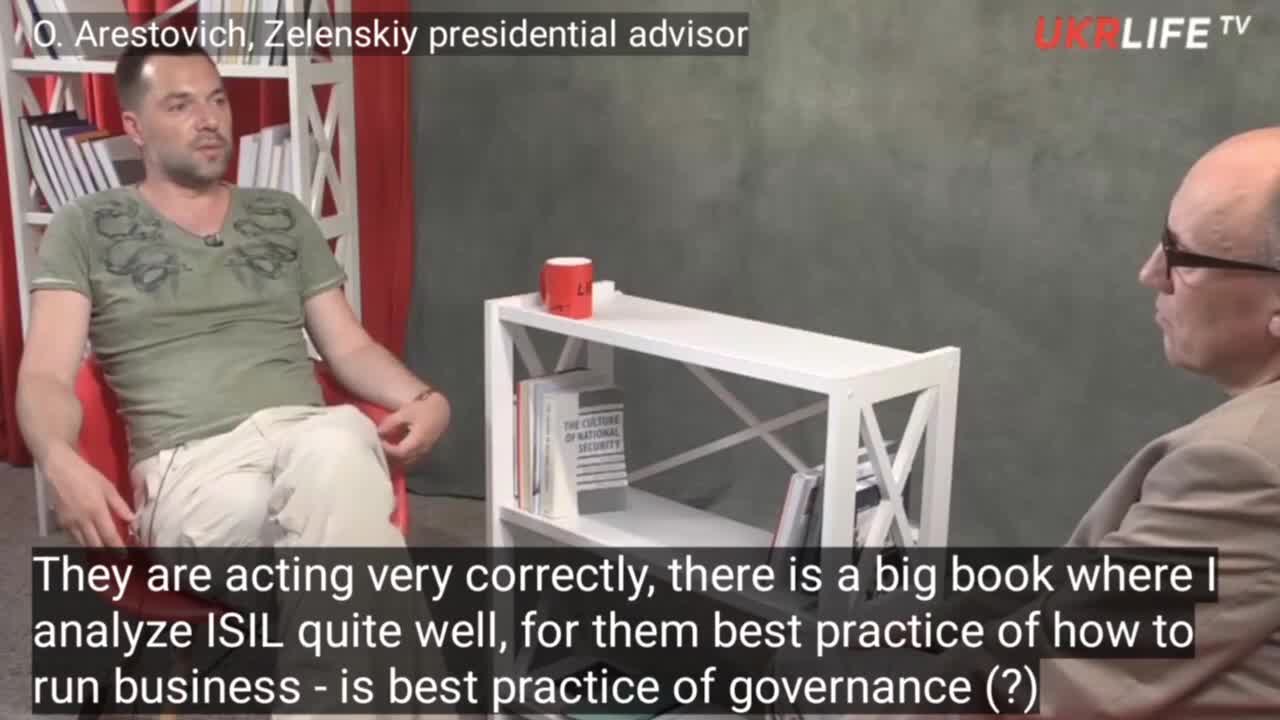 Just like ISIS, Zelensky's advisor, O Arestovich, explains why the Nazi brigades engage in acts of obscene brutality
