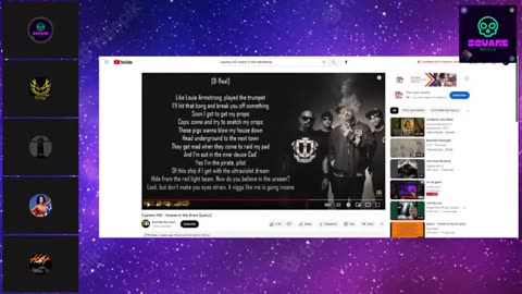 Square Work Media Privated Live Lord Luda, Harley, Rebel, Guitar Fingers Panel.