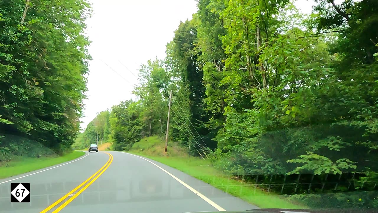 My Relaxing Scenic Drive Thru Rural North Carolina on NC 67