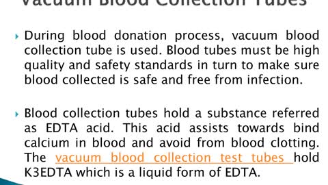 Vacuum Blood Collection Tube Manufacturers