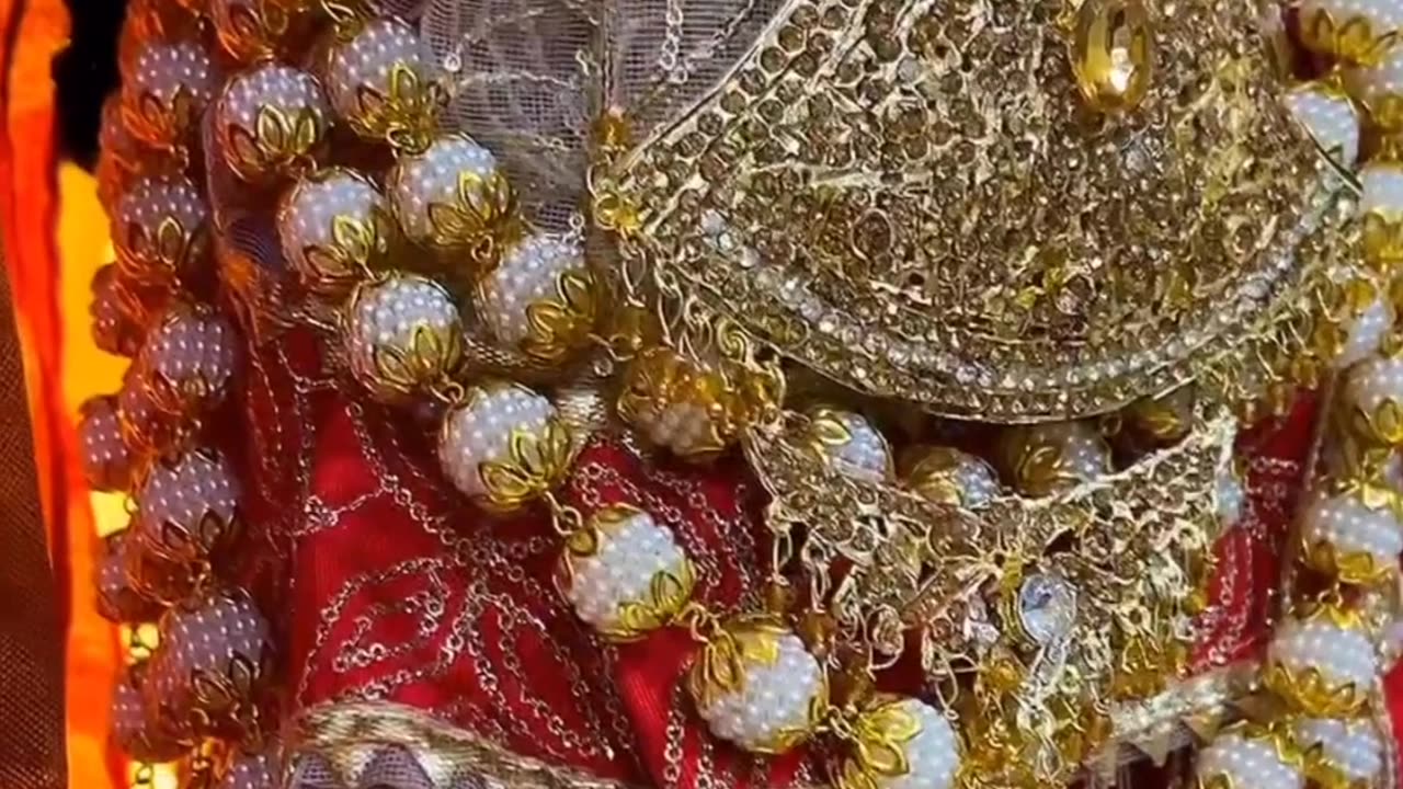 Beautiful radha ji with full dress and jewellery