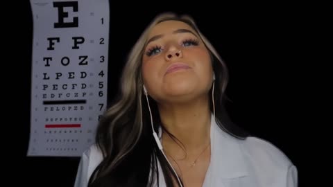ASMR Tingly Eye Exam Whispering Roleplay with Intense Light Triggers
