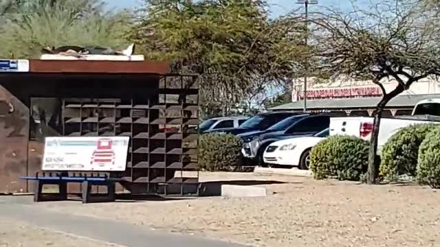 Man Turns Bus Stop Roof Into Bed