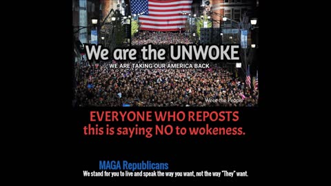 We are the UNWOKE We are Taking Our America Back