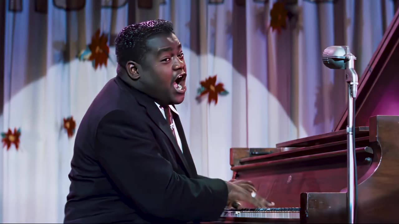 Fats Domino AI 4K Enhanced ⭐UHD⭐ - Blue Monday 1956