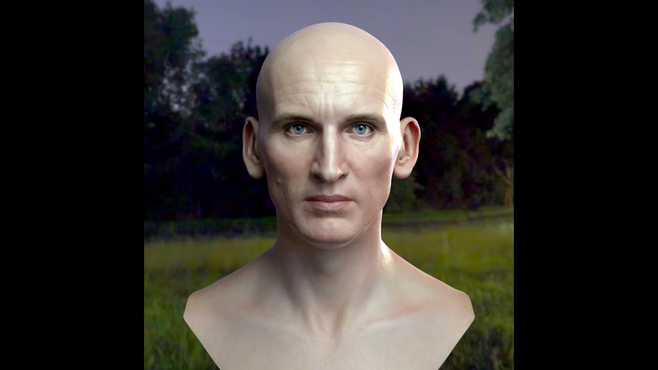 3d model Christopher Eccleston head