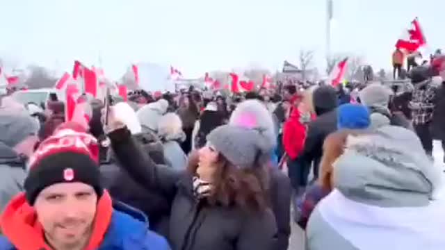 Watch! 👀 Mainstream media caught trying to downplay the Truckers protest!