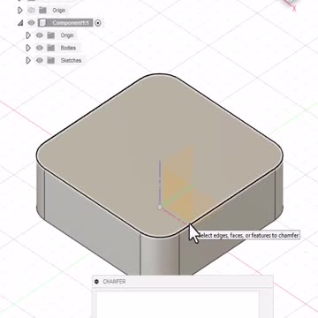 Fusion 360: Creating Chamfers