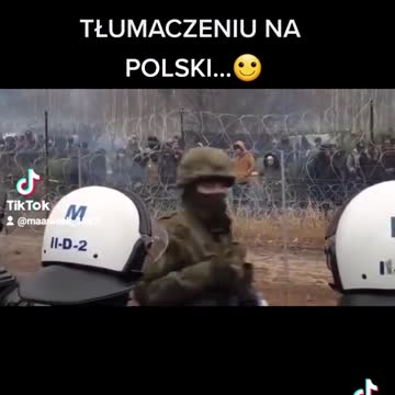 komunikat Polskich służb na granicy w tłumaczeniu na Polski ...