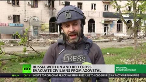 Russia with UN and Red Cross evacuate civilians from Azovstal