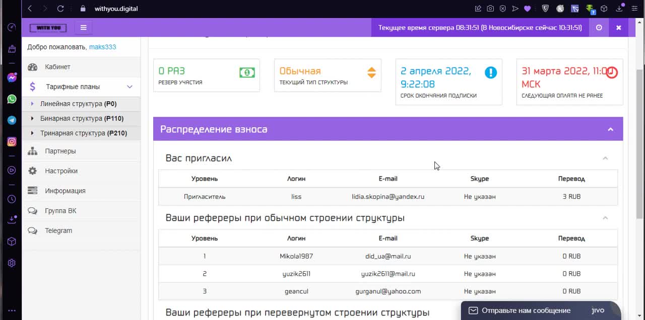 очин пасивны доход